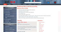 Desktop Screenshot of profilteam.cz